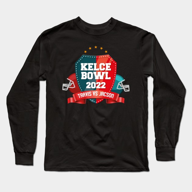 Kelce Bowl Long Sleeve T-Shirt by HarlinDesign